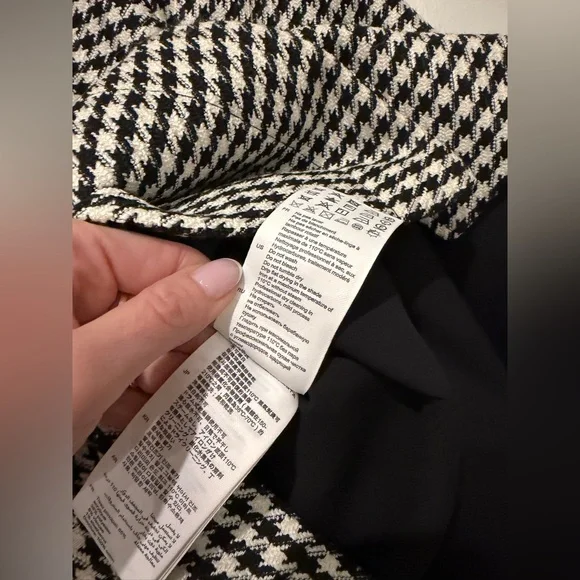 Sandro Short Houndstooth Tweed Dress Size 38 US 6 MSRP: $445 Excellent Condition - Picture 14 of 16